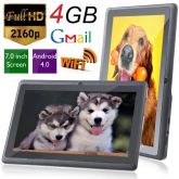 Tablet 7 p.Tela de Toque Capacitiva Android 4.0 4GB